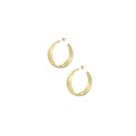 Golden Open Motif Ring - Earrings