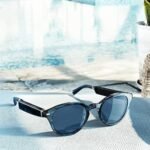 Echo Frames (3rd Gen) | Smart audio glasses with Alexa | Round frames in Blue Tortoise with polarized sunglass lenses - Image 2