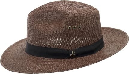 Mediterranean Panama Straw Crushable Packable Fedora Hat