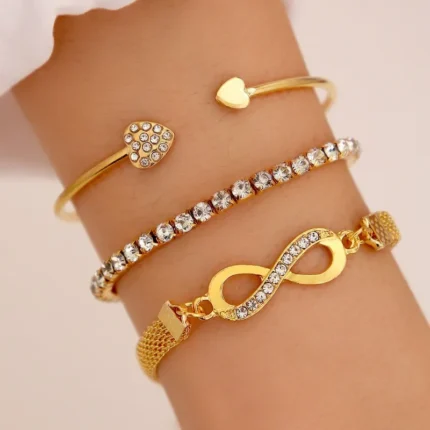 Fashion Women's Bracelet Love Open Bracelet Vintage charm bracelet Infinite Bracelet Wedding Bracelet Anniversary Gift Jewelry